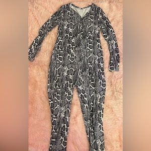 Snake print onesie